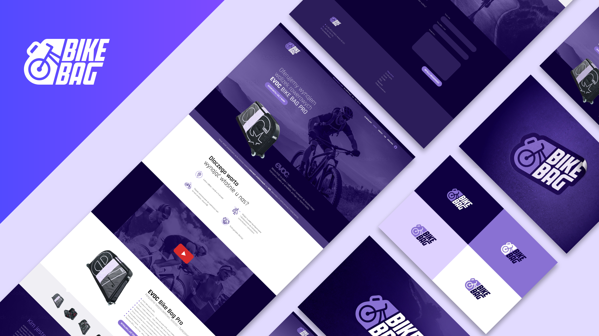 BikeBag - obecność cyfrowa, branding